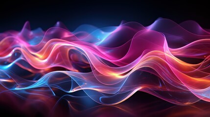 abstract background with glowing lines