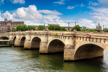Fototapeta na wymiar Pont Neuf bridge over Seine river in Paris, France