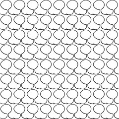 The pattern consists of many plump objects that look like growths or mushrooms.