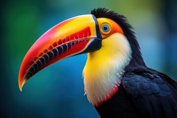Obraz premium Tucan, Wildlife Photography, Generative AI