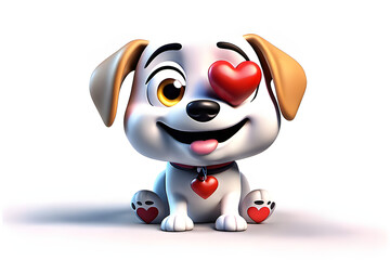 A cute puppy sends you love and happiness.
(Generative AI)
