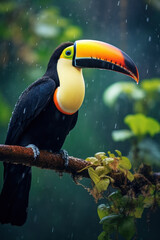 Naklejka premium Tucan, Wildlife Photography, Generative AI