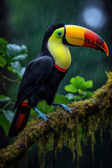 Obraz premium Tucan, Wildlife Photography, Generative AI