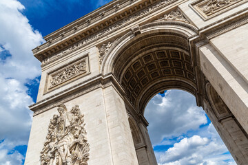 Obraz premium Paris Arc de Triomphe (Triumphal Arch) in Paris, France