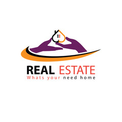 Free vector real estate logo template design