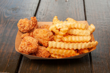Chicken Tender basket with French fries