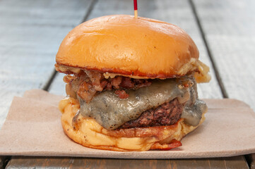 Carolina Cheeseburger on a Bun