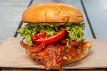 Bacon Cheeseburger on a Bun