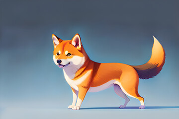 Obraz premium Shiba inu generative ai