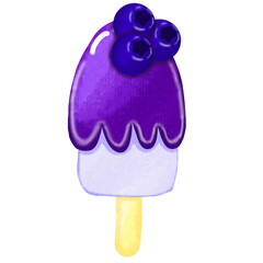 Blueberry ice cream 