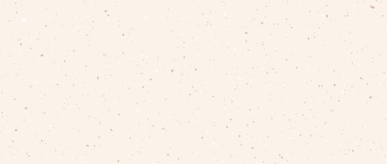 Light beige seamless grain paper texture. Vintage ecru background with dots, speckles, specks, flecks, particles. Craft repeating wallpaper. Natural grunge surface background. Vector backdrop