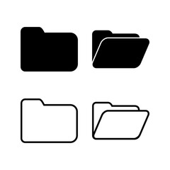 Folder icon vector. document folder icon