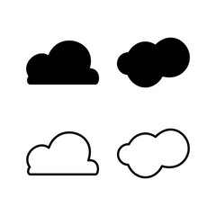 Cloud icon vector. cloud data. cloud services
