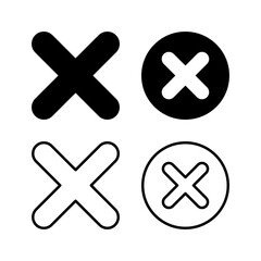 Obraz premium Close vector icon. Delete icon. remove, cancel, exit symbol.