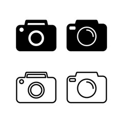 Camera Icon in trendy flat style isolated. Camera symbol web site design