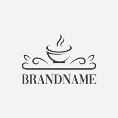 logo for cafe or restaurant, cafe logo