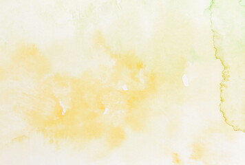 Watercolor texture pastel color. Abstract yellow white Painting background. Template.Copy space