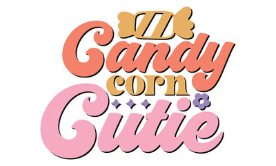 Candy corn cutie Retro SVG