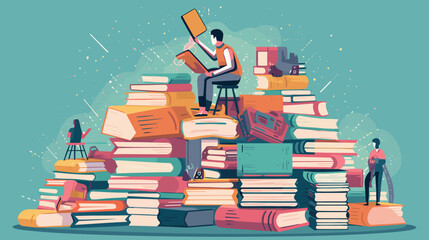 Concept vector illustration of LLM (Large Language Models).	