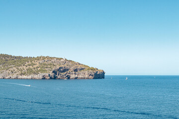 Fototapeta na wymiar Landscape Port of Soller in Majorca