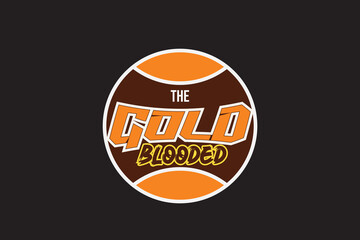 Gold blooded designs for streetwear illustration