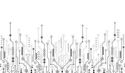 CPU Chip on Motherboard. Central Computer Processors CPU concept. Quantum computer, large data processing, database concept. Futuristic microchip processor. Digital chip.