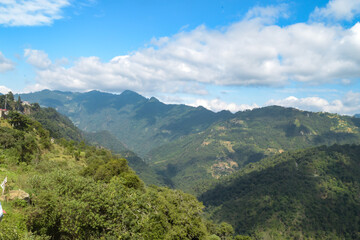Fototapeta premium landscape with sky. Mirador zacatlan de las manzanas