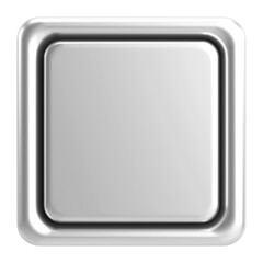 3D button. Empty button. 3D illustration.