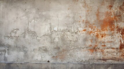 Generative AI : Old grungy concrete wall as background or texture
