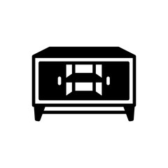 Wooden Stand icon in vector. Logotype