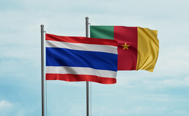 Naklejka premium Cameroon flag