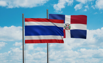 Belgium and  Thailand flag