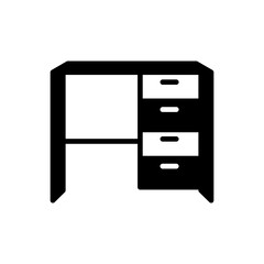 Writing Table icon in vector. Logotype