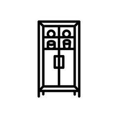 Breakfront icon in vector. Logotype