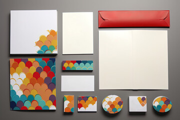Mock up designs, business cards, packaging, to establish a consistent and memorable brand image