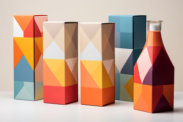 Mockup as a cohesive and visually appealing packaging solution for different objects and merchandise