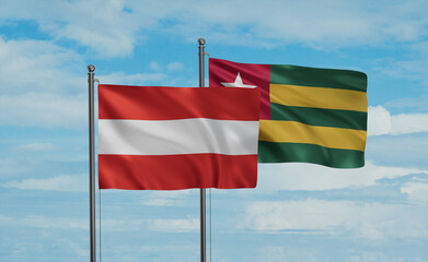 Togo and Austria flag