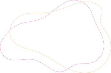 Abstract Liquid Outline Shape 