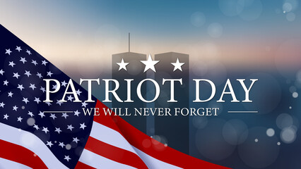Patriot Day USA 911 - obrazy, fototapety, plakaty