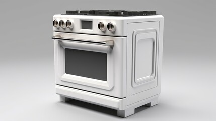 gas stove isolated on white