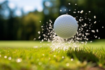 Golf Ball Flying Through The Air, Generative AI 