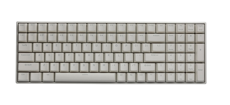 Computer keyboard isolated on white background 