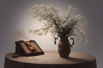vintage still life. Generative ai