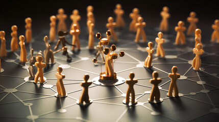 group of people in a network