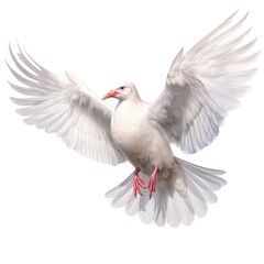 Obraz premium Glaucous-winged gull bird isolated on white. Generative AI