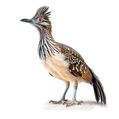Obraz premium Greater roadrunner bird isolated on white. Generative AI