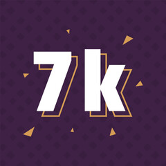 7k followers celebration of social media