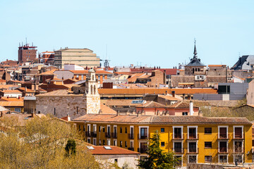 Panoramic view of the small Castilian city of Zamora.