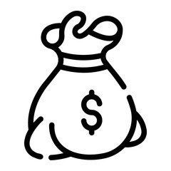 money bag Line Icon