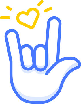 love hand sign icons sign and emoji